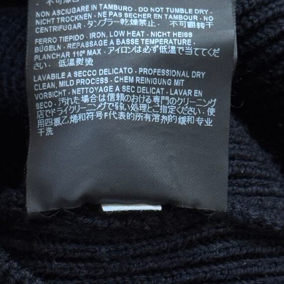 Balenciaga Ribbed‎ Underwire Turtleneck Sweater Black Size FR 38 - Picture 7 of 7